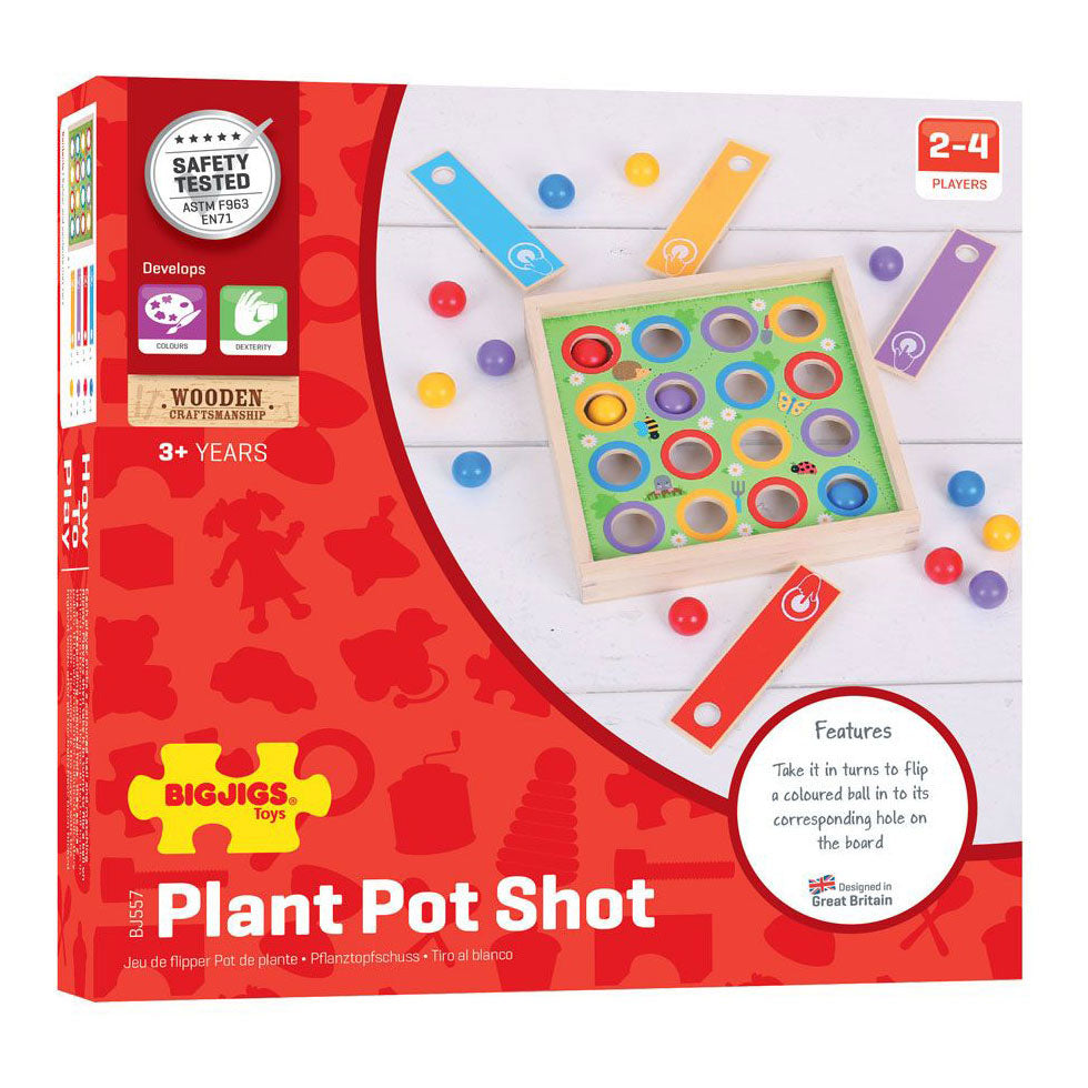 Bigjigs Wooden Plant Shoot Game