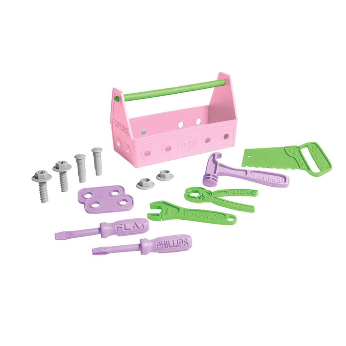 Green Toys tool kit pink