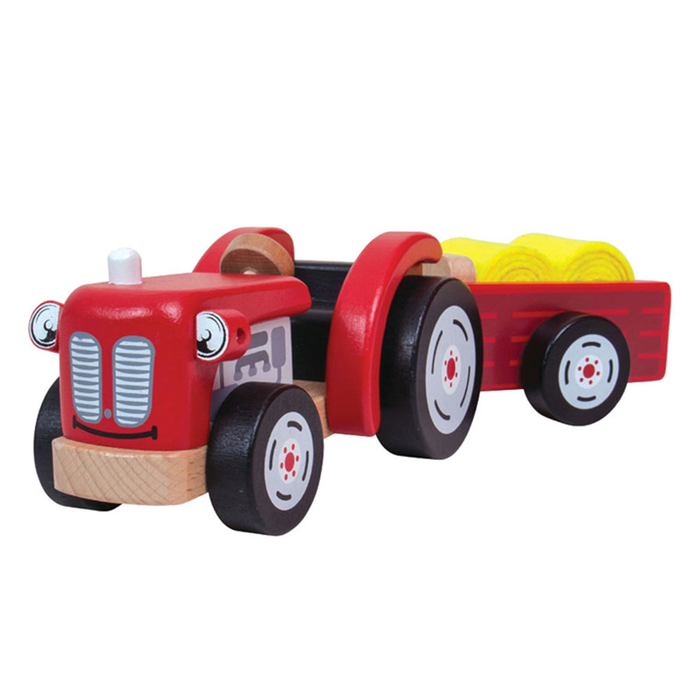 Tidlo trætraktor med trailer