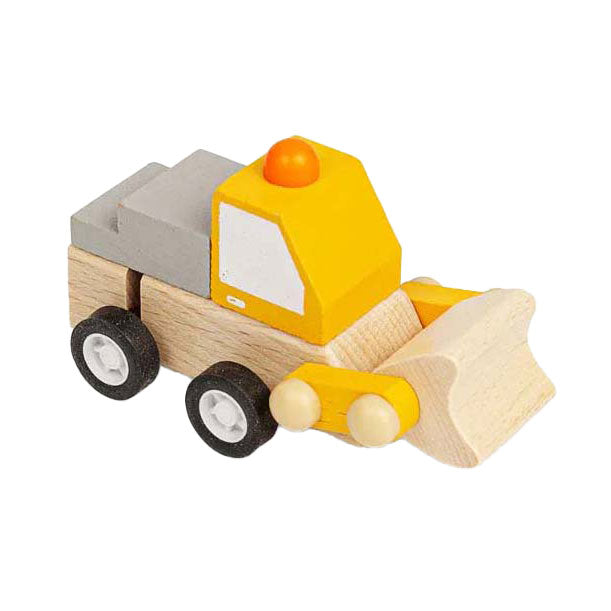 Bigjigs wooden wind-up truck