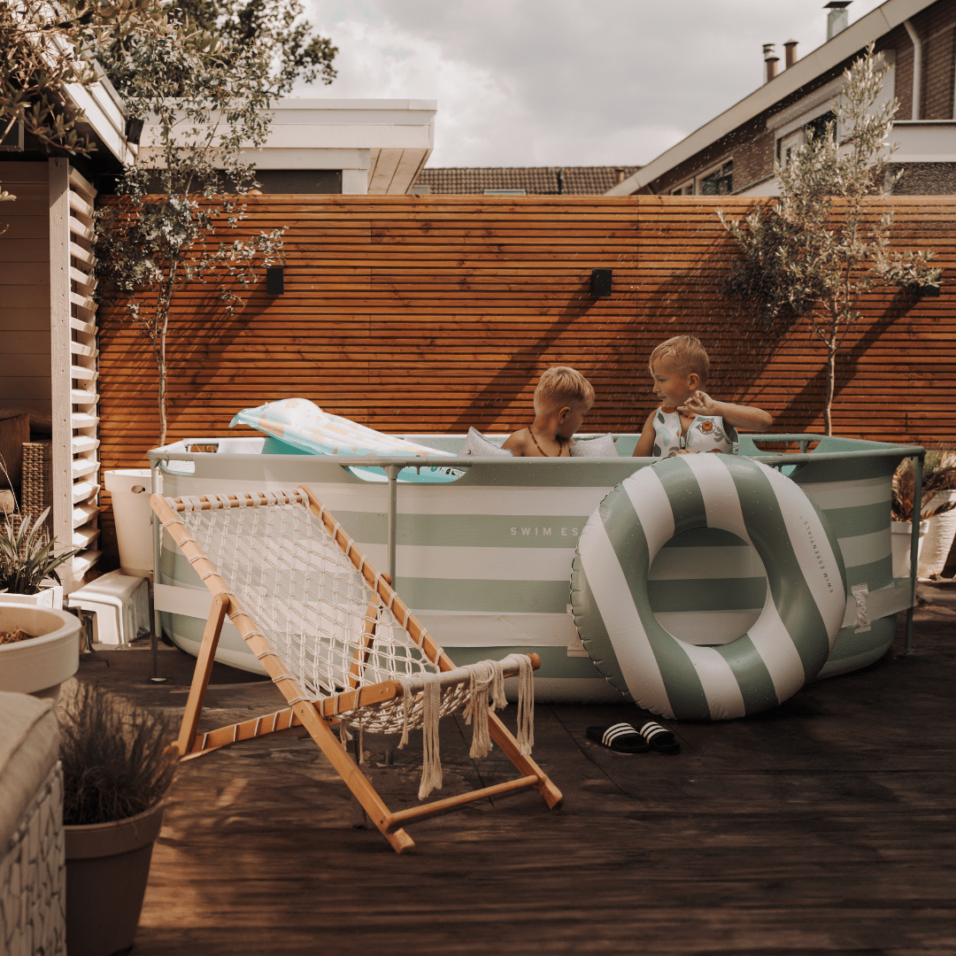 Essence | green and white above-ground pool round 305x76 cm