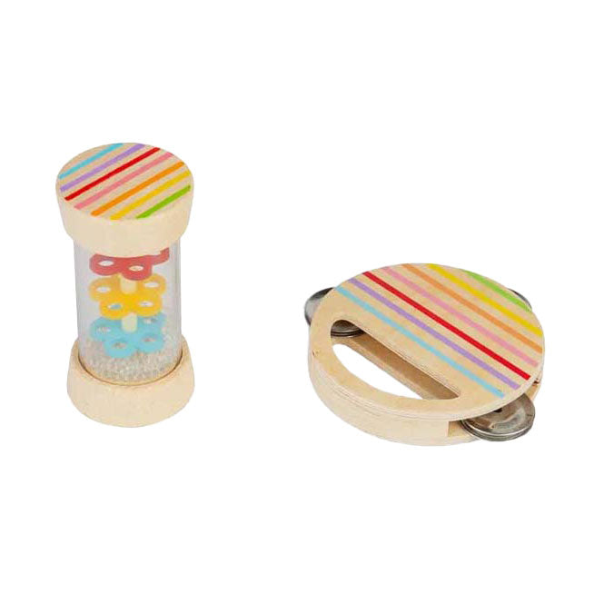 Bigjigs träshake och rullset, 2 st.