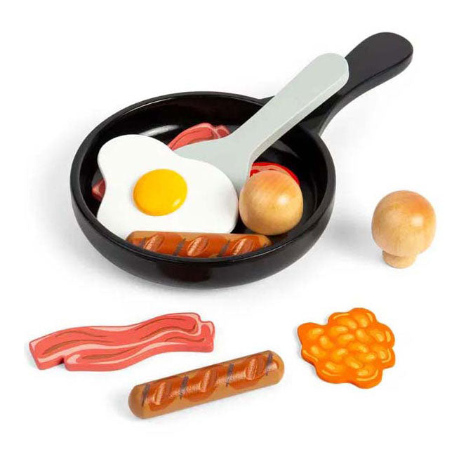 Bigjigs Frühstücksset aus Holz, 11-teilig.