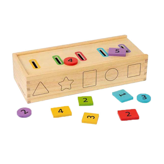 Bigjigs Boîte de tri en bois, 27dlg.