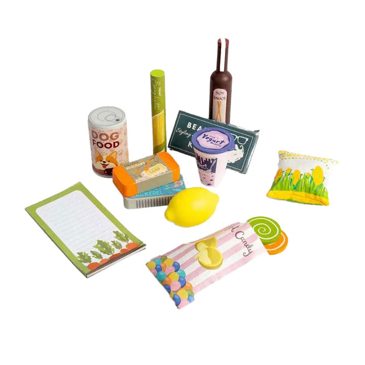 Bigjigs puinen ostosleikkisetti, 17 osaa.