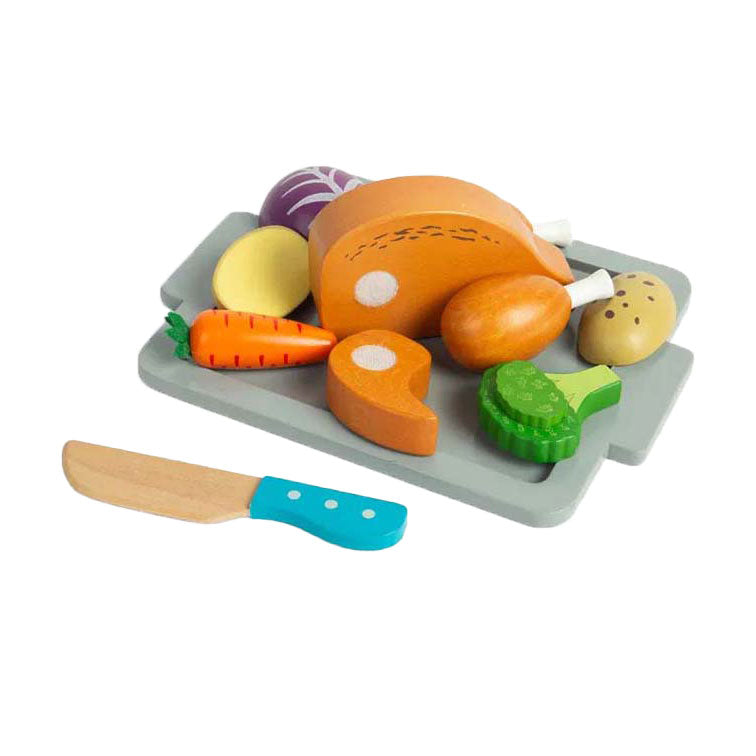 Bigjigs Holzbraten Spiel Set, 12dlg.