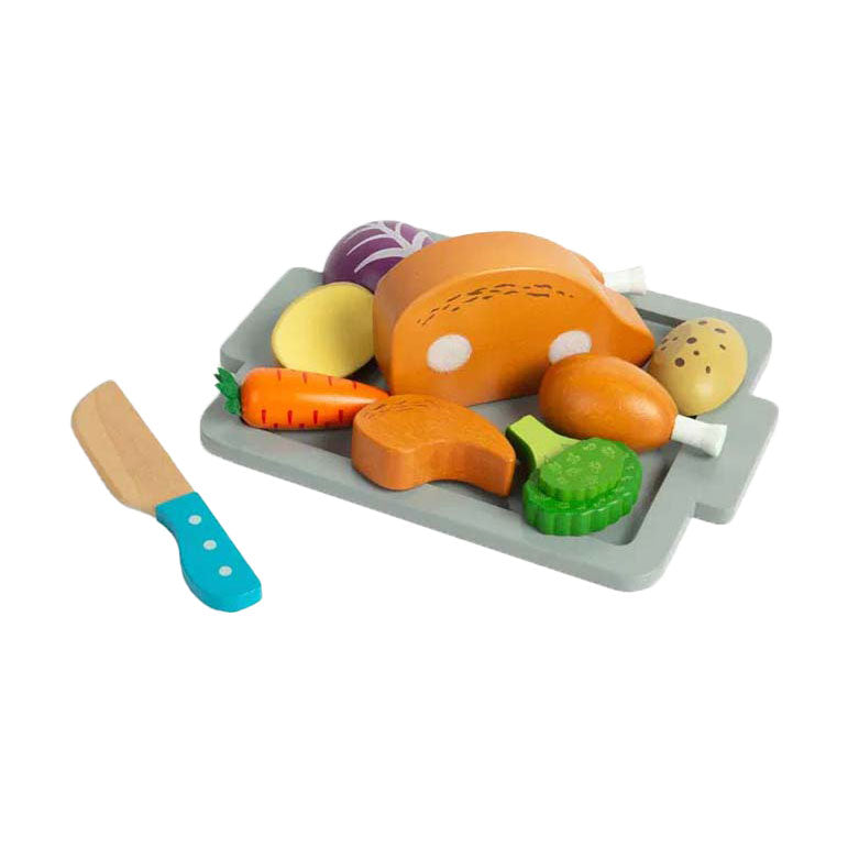 Bigjigs Holzbraten Spiel Set, 12dlg.