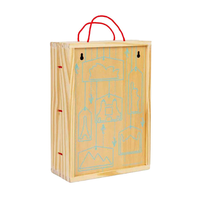Bigjigs wooden travel playset, 10pcs.