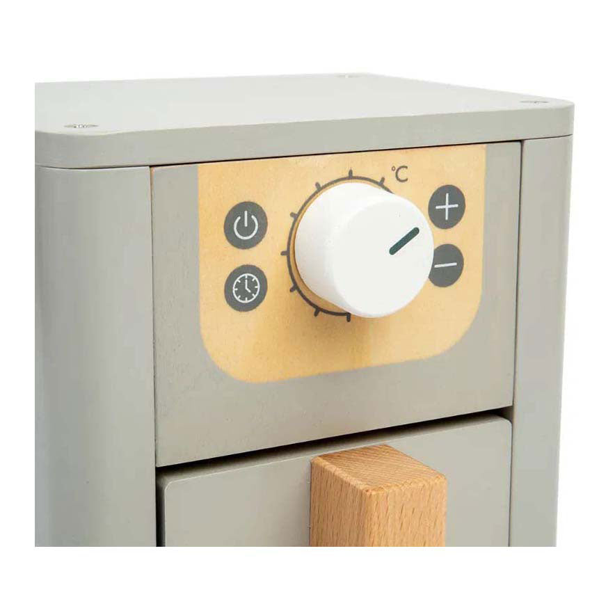 Bigjigs wooden air fryer play set, 5 pcs.