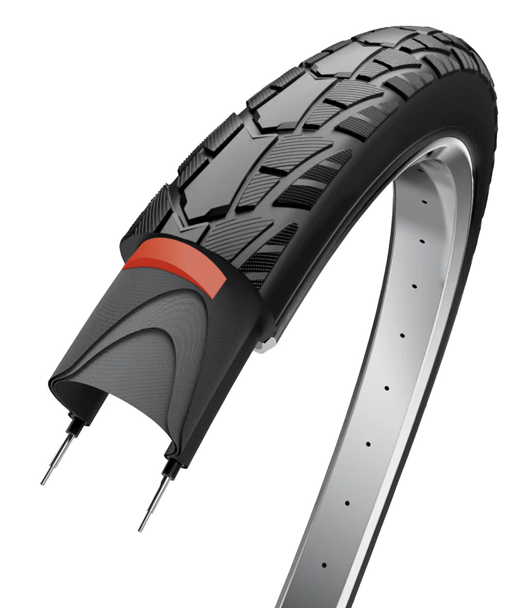 EDGE BUITENBAND PROTECT PROTECT più 28 x 1.40 37-622 - Nero con riflesso