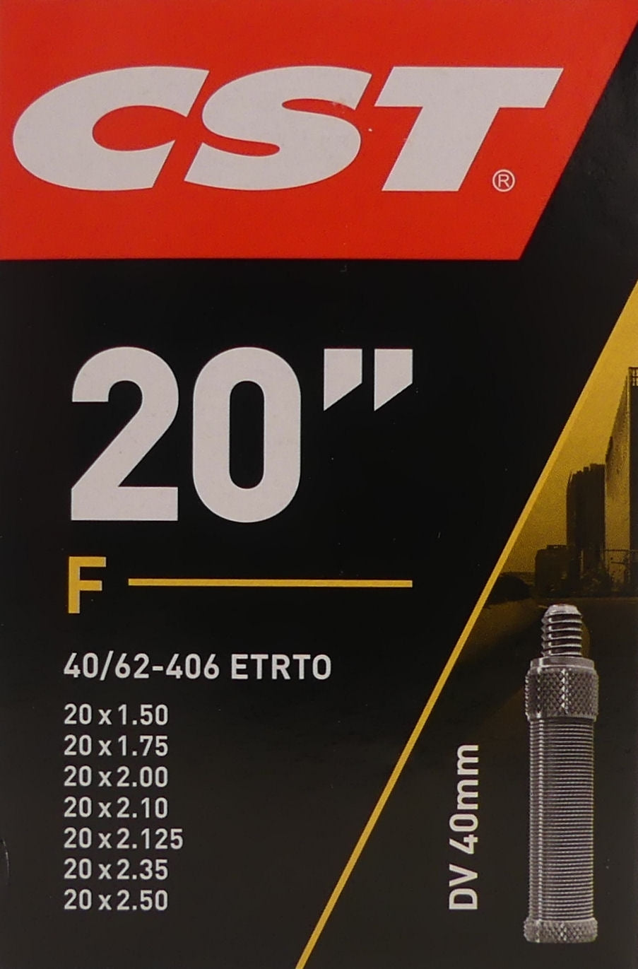 CST Innenrohr 20x1.75 2 Etro 40 62-406 Combi, Valire: Blitz Holland 40 mm