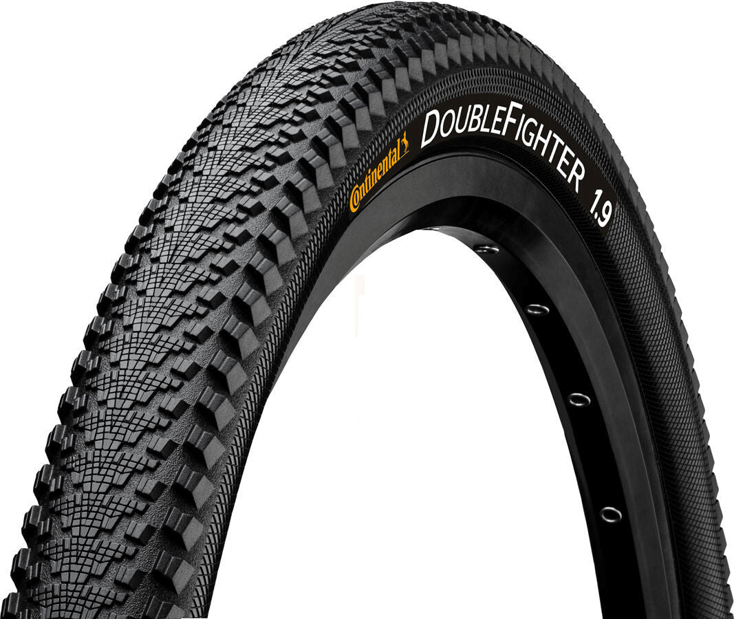Continental DoubleFighter III 26 x 1.90 50-559 black tire with reflective details