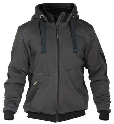 Dassy sweatshirt jas pulse antraciet zwart s