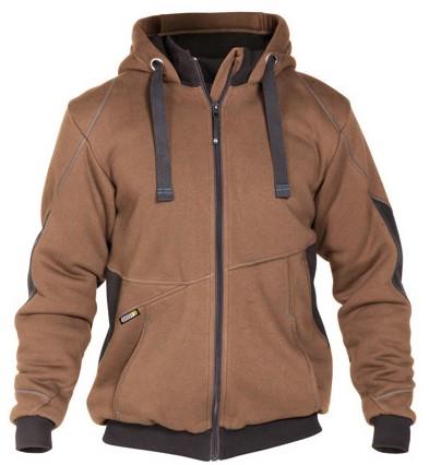 Dassy sweatshirt jas pulse bruin antraciet xl