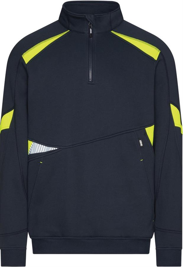 Dassy sweater aratu nachtblauw fluogeel m
