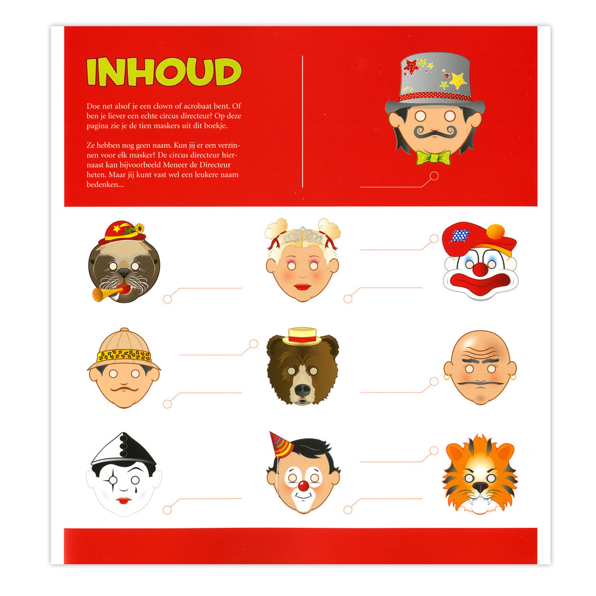 Central Book House Masks: Circus