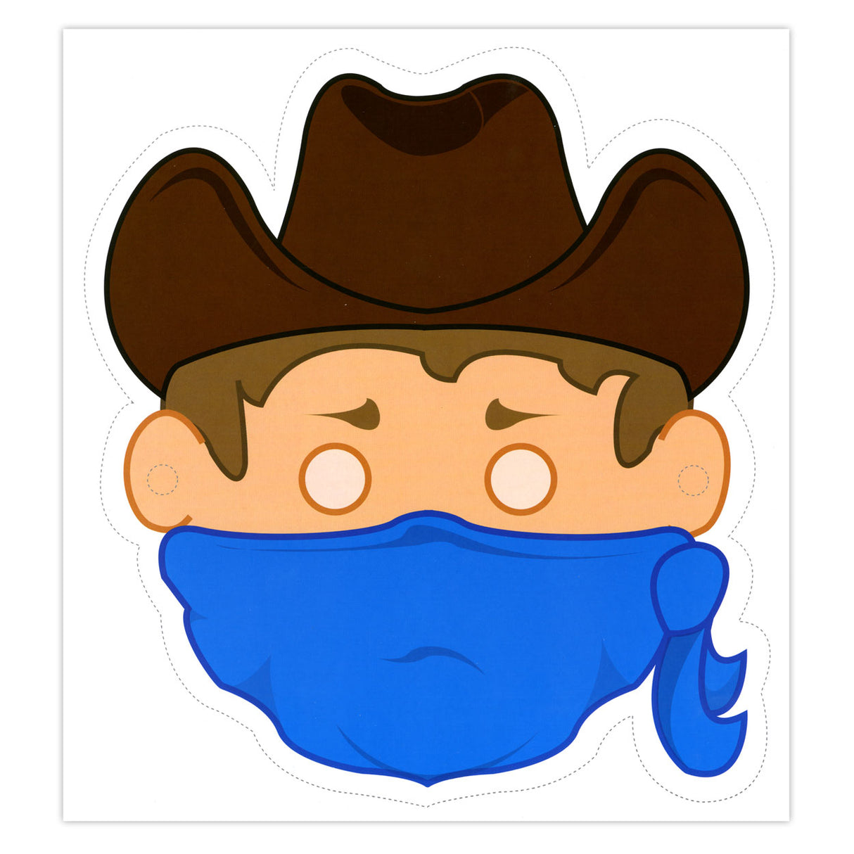 Central Book House masks: cowboys and Indians