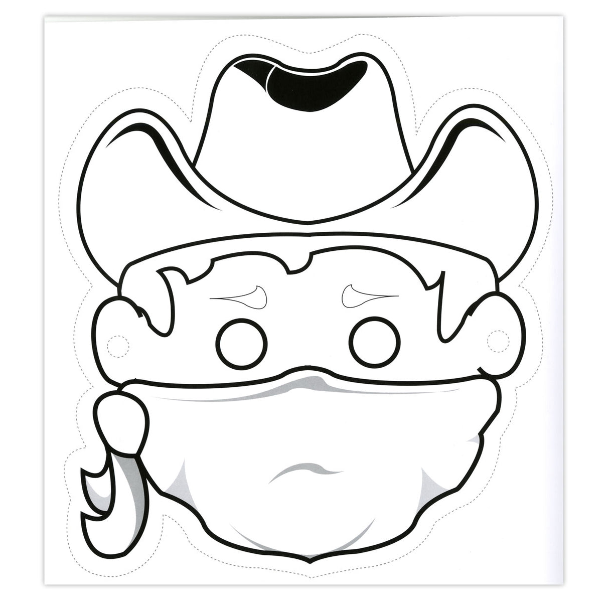 Central Book House masks: cowboys and Indians