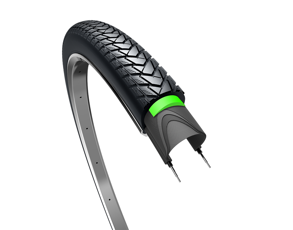 Edge Buitenband Traveller Protect 28 x 1.40 37-622mm zwart met reflectie