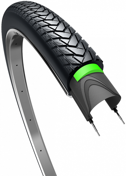 Edge Outer Tire Traveller Protect 28 x 1.60 42-622 black with reflection