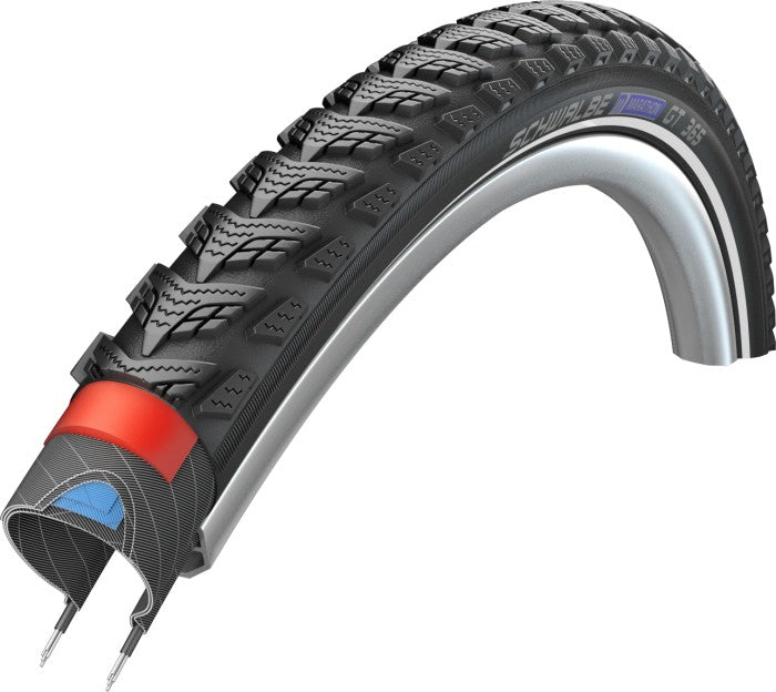 Schwalbe Marathon 365 GreenGuard 28 x 1.40 37-622mm black with reflective tape tire