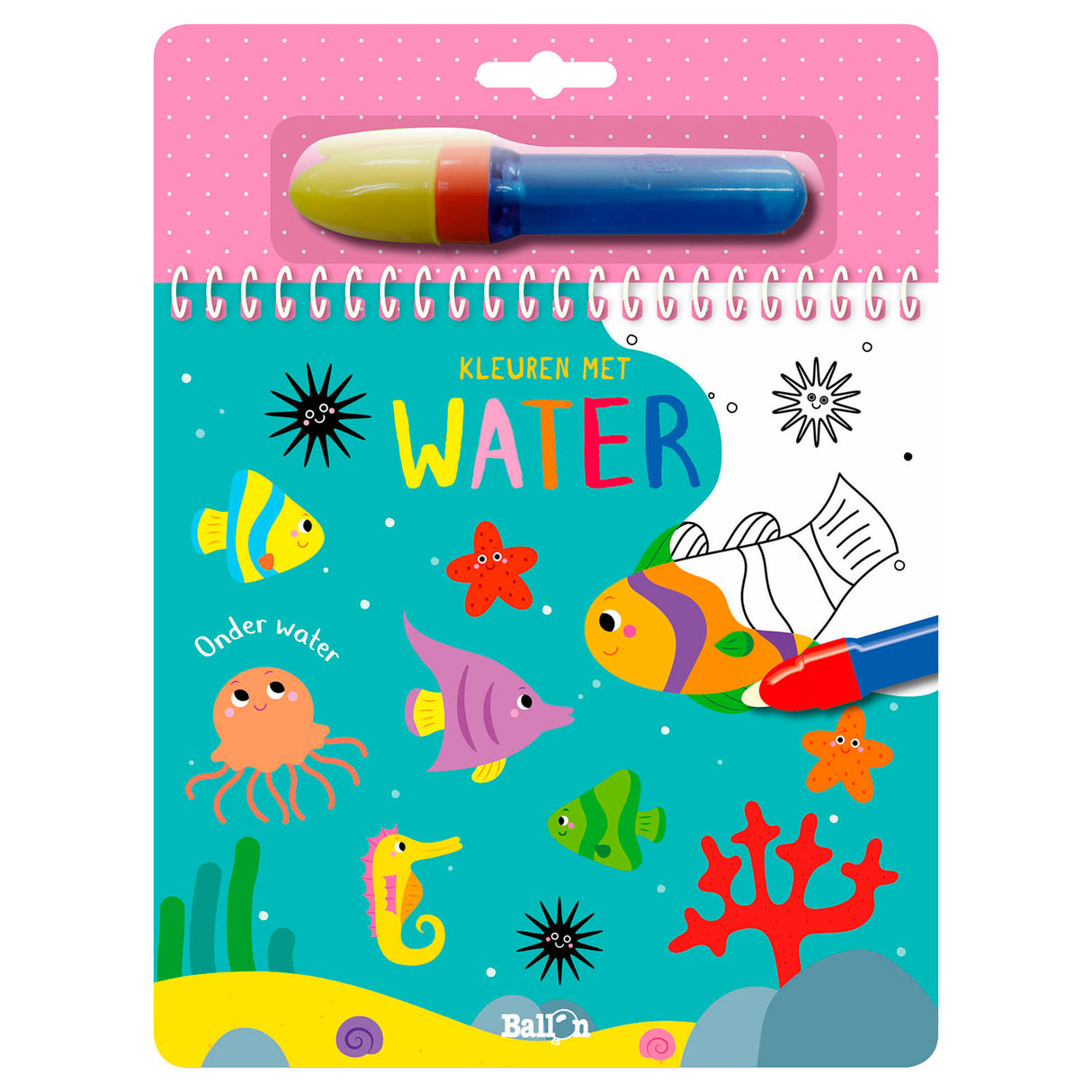 Standaard uitgeverij kleuren met water - onderwaterwereld