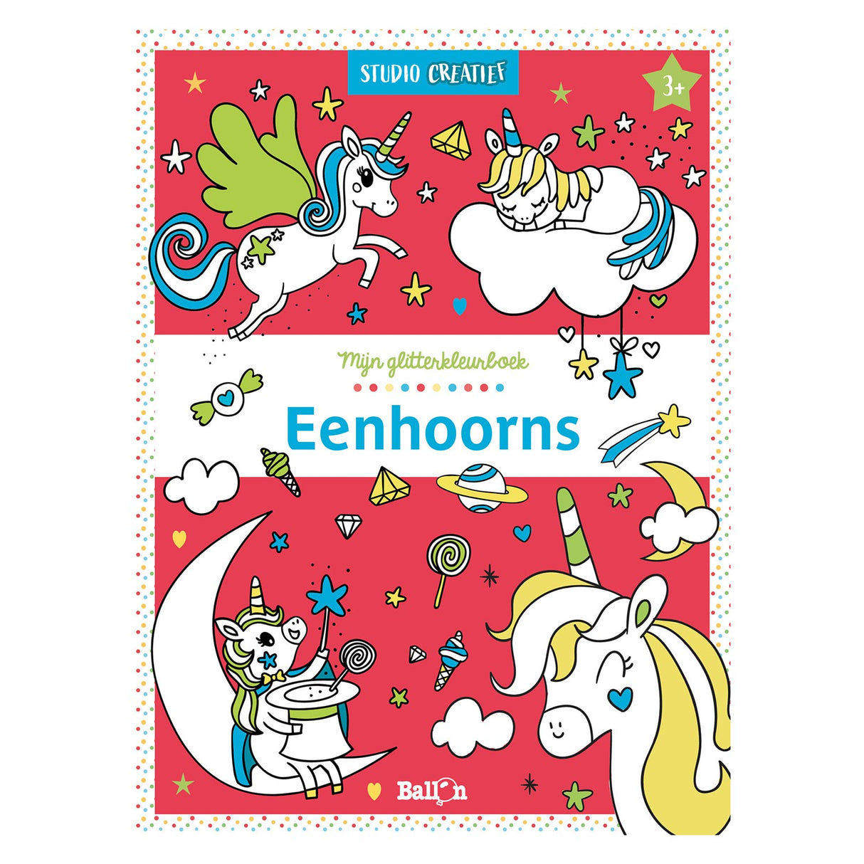 Standaard uitgeverij mijn glitterstickerboek - eenhoorns