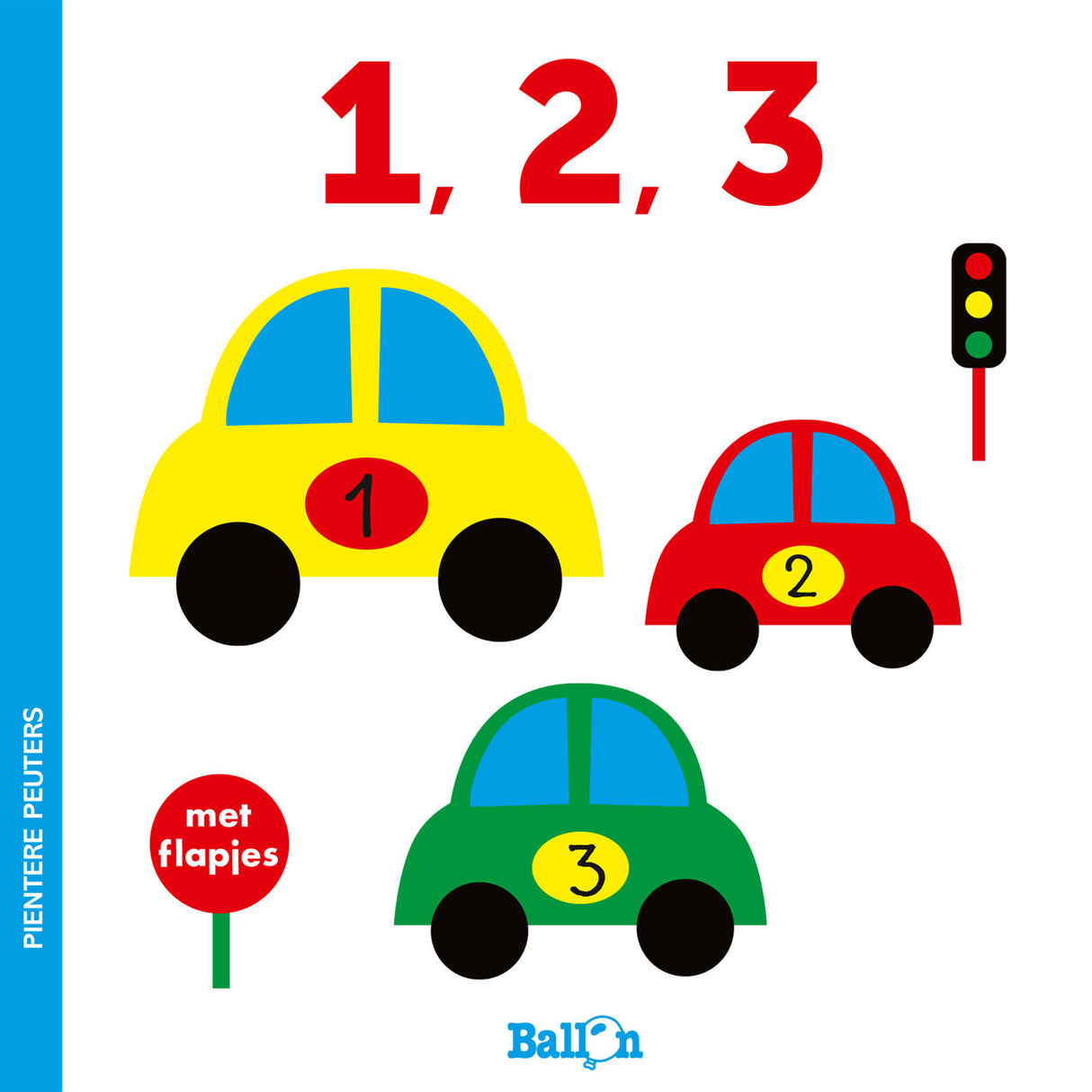 Standaard uitgeverij pientere peuters kartonboek - 1, 2, 3