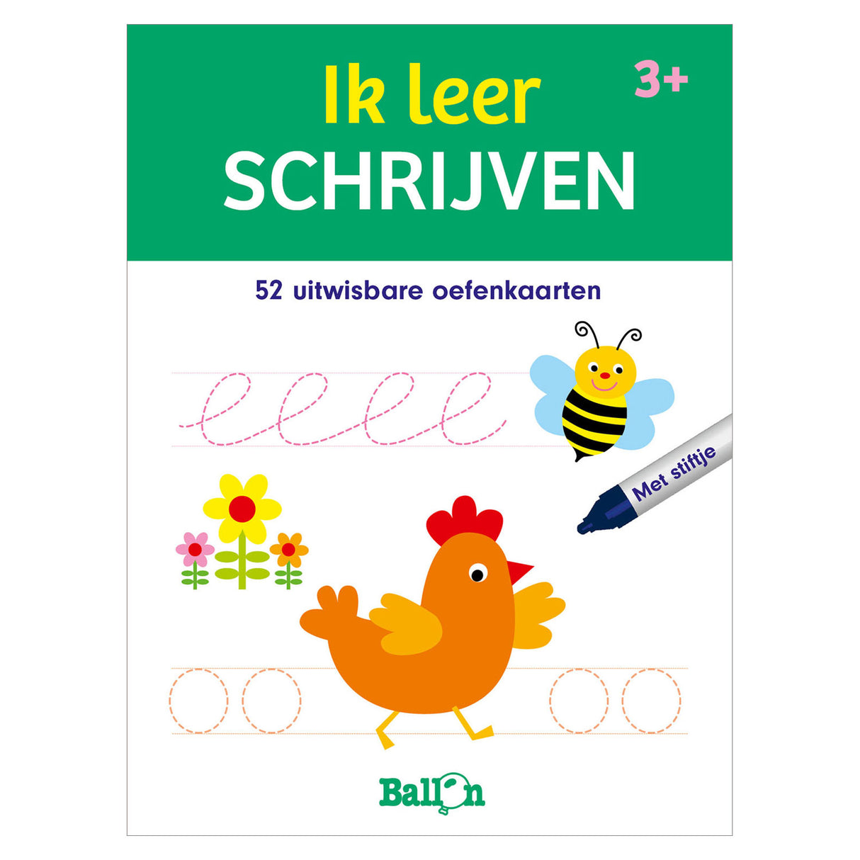 Standaard uitgeverij speel- en leerkaarten - ik leer schrijven 3+