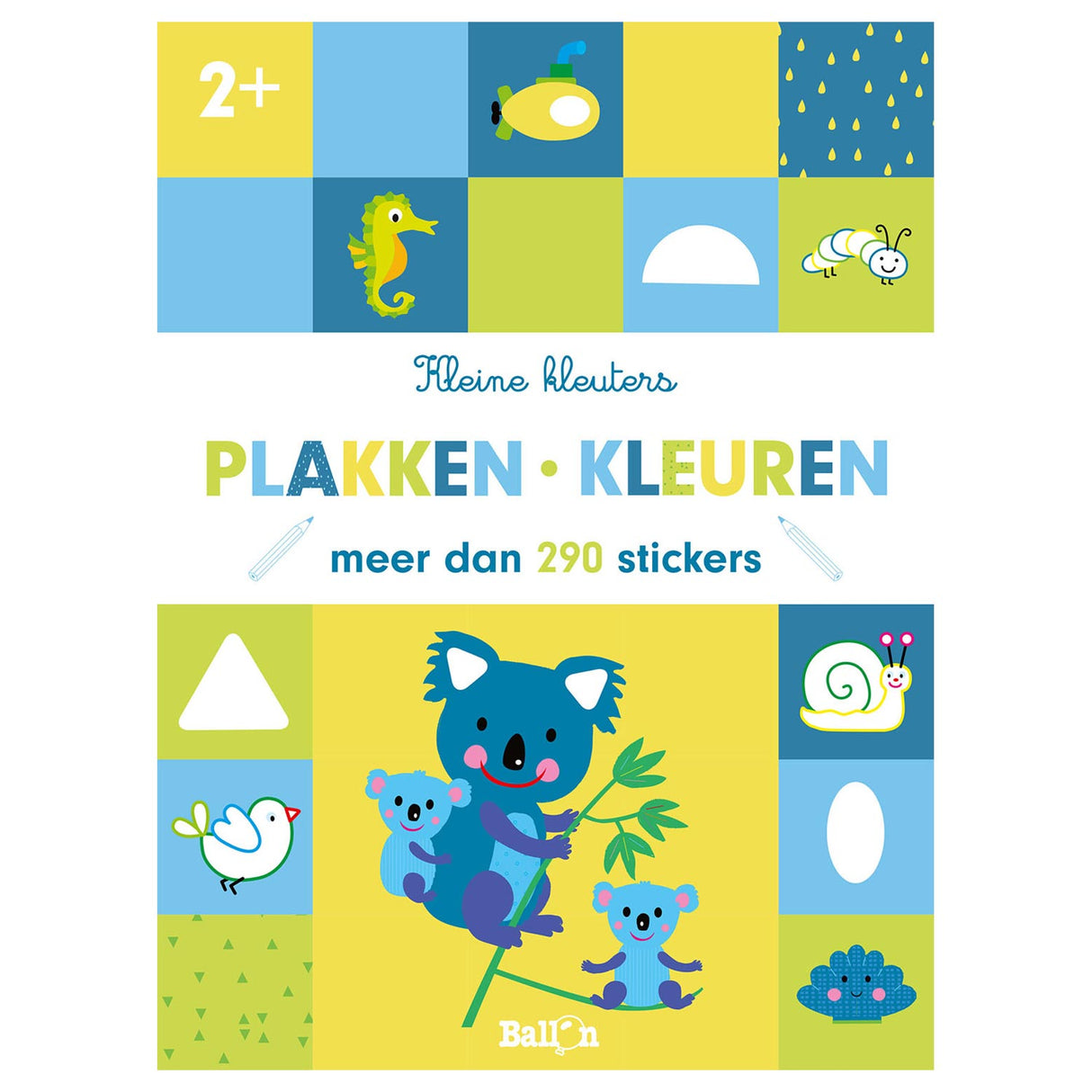 Standaard uitgeverij kleine kleuters plakken en kleuren (2+)