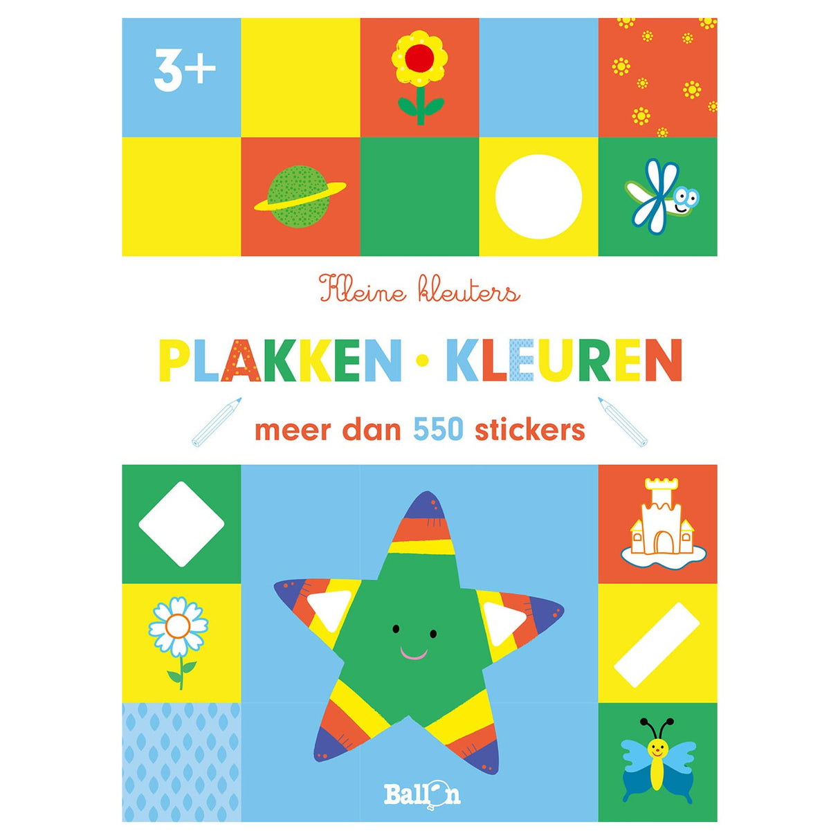 Standaard uitgeverij kleine kleuters plakken en kleuren (3+)