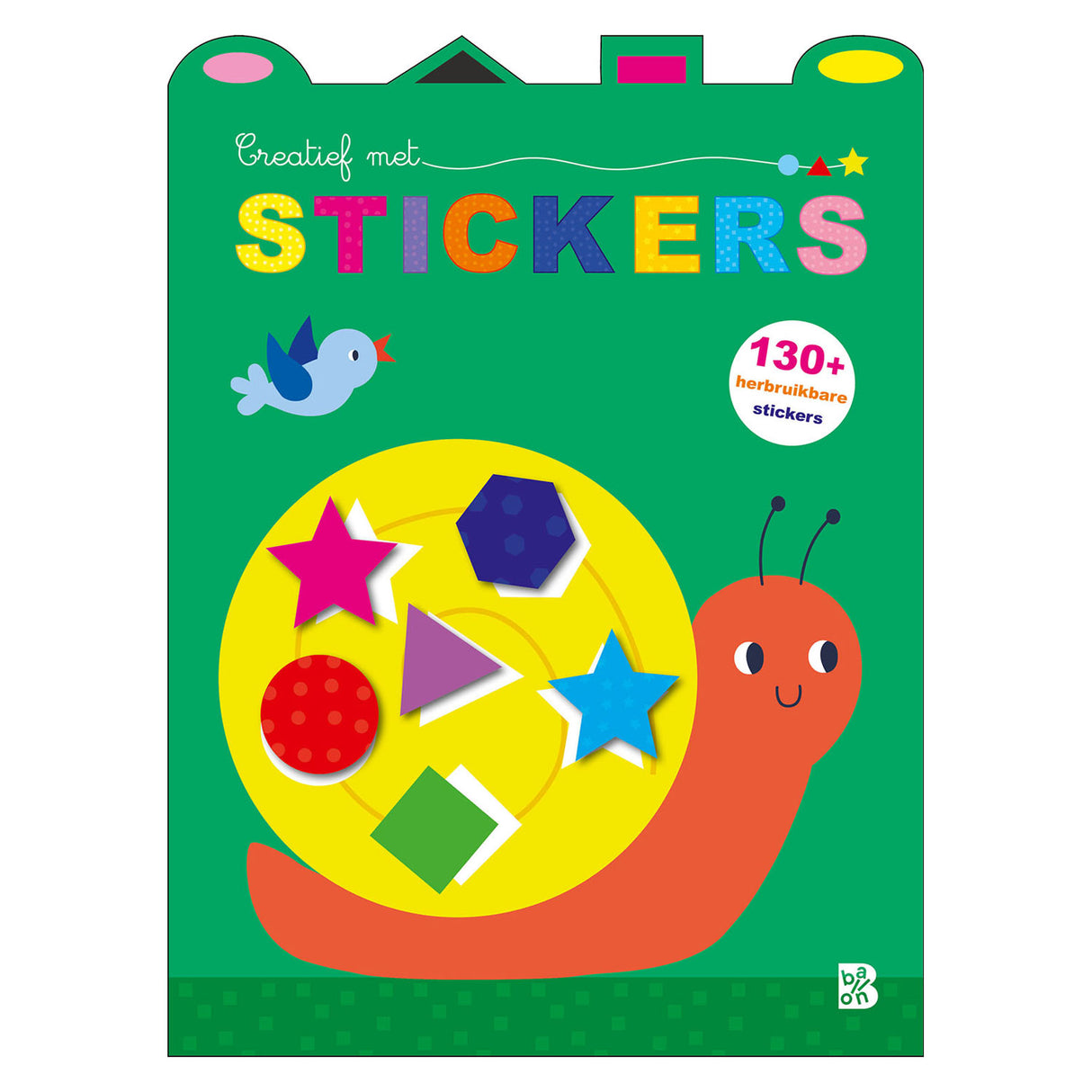 Standaard uitgeverij creatief met stickers - slak