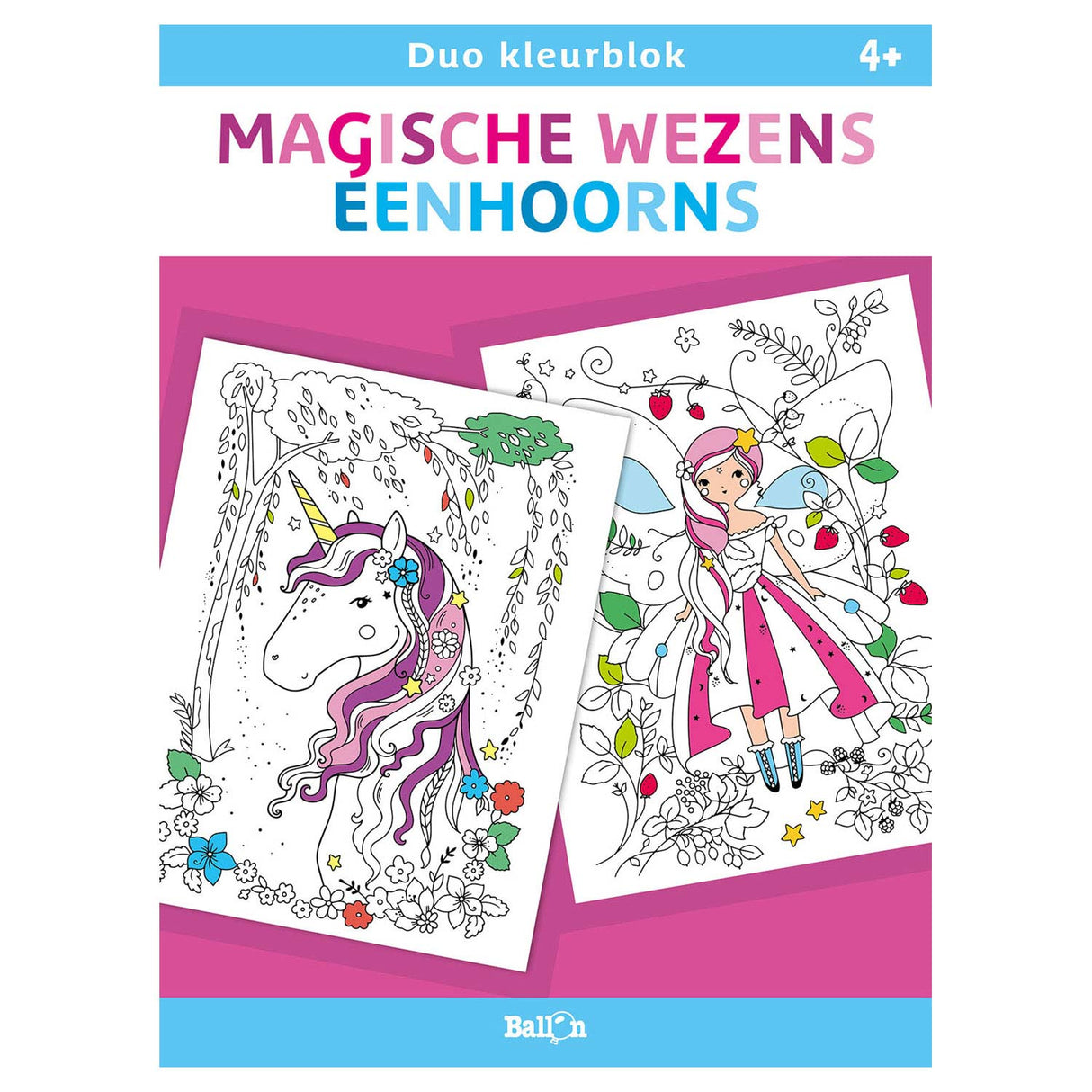 Standaard uitgeverij duo kleurblokken - magische wezens en eenhoorns