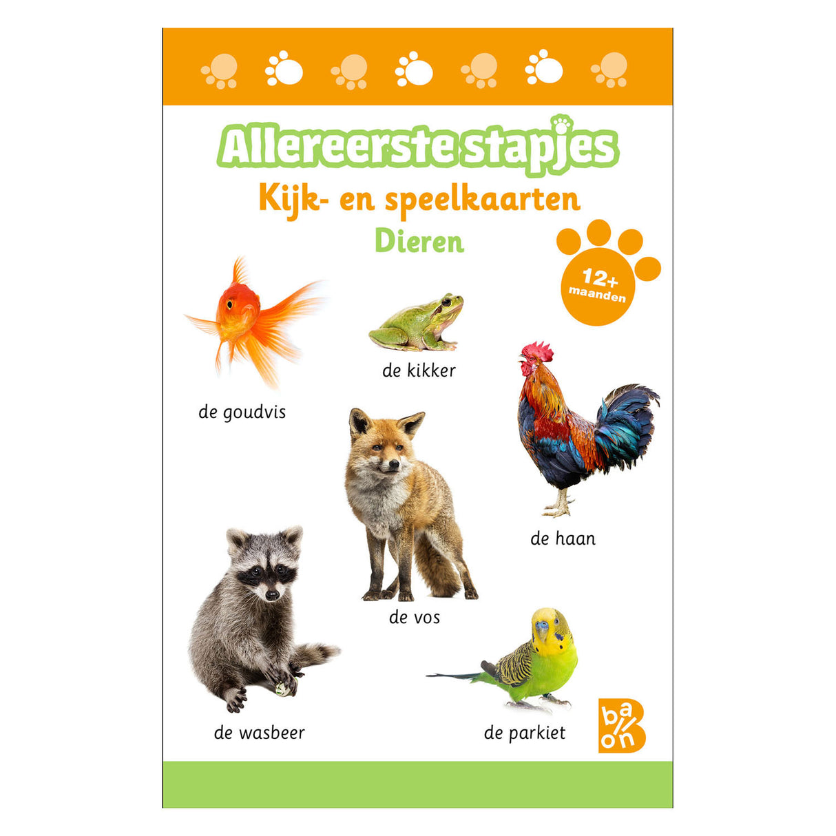 Standaard uitgeverij kijk- en speelkaarten allereerste stapjes dieren