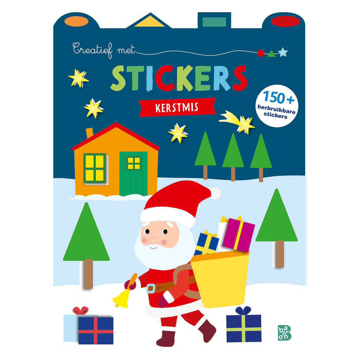 Standaard uitgeverij creatief met stickers kerstmis stickerboek