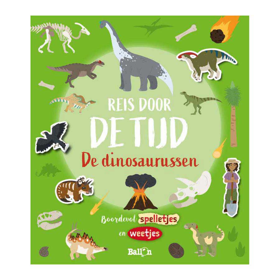 Standaard uitgeverij stickerboek reis door de tijd - de dinosoaurussen