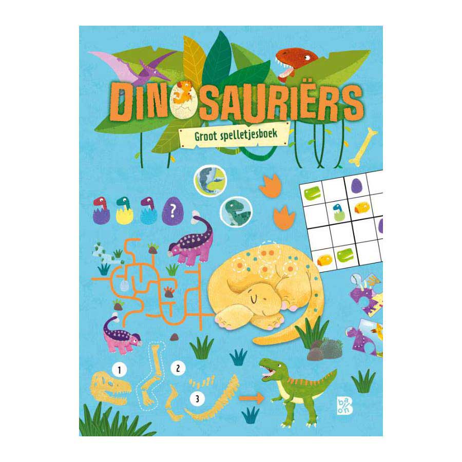 Standaard uitgeverij groot spelletjesboek dinosauriers