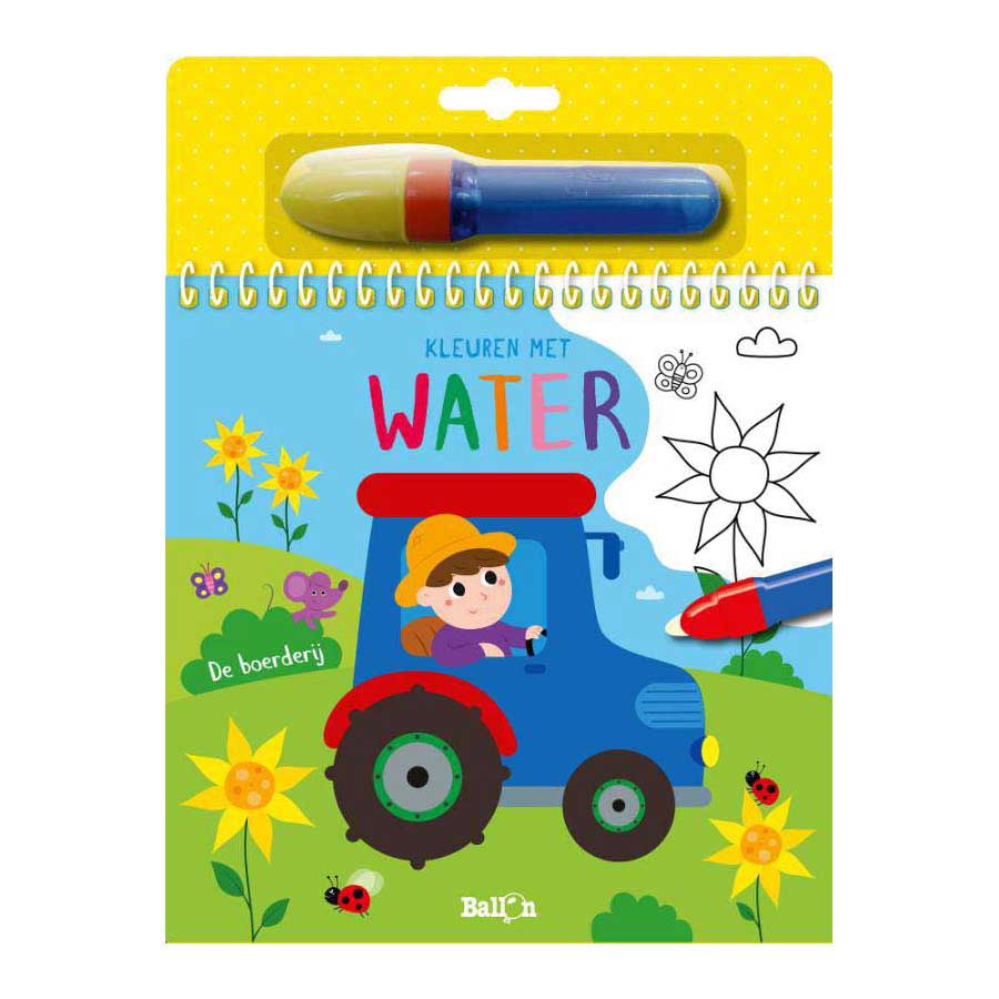 Standaard uitgeverij kleuren met water - de boerderij