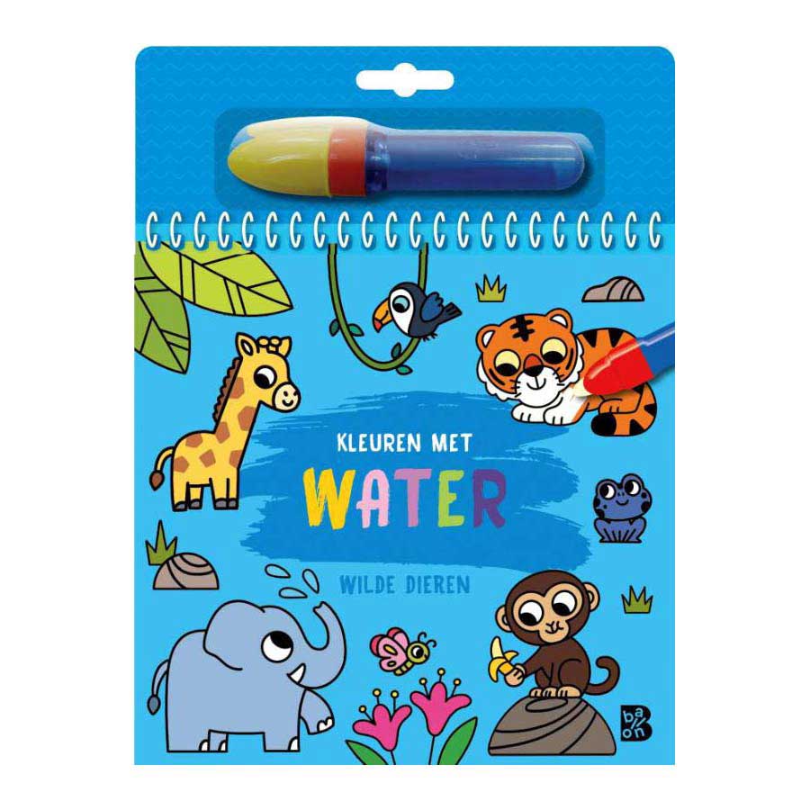 Standaard uitgeverij kleuren met water - wilde dieren