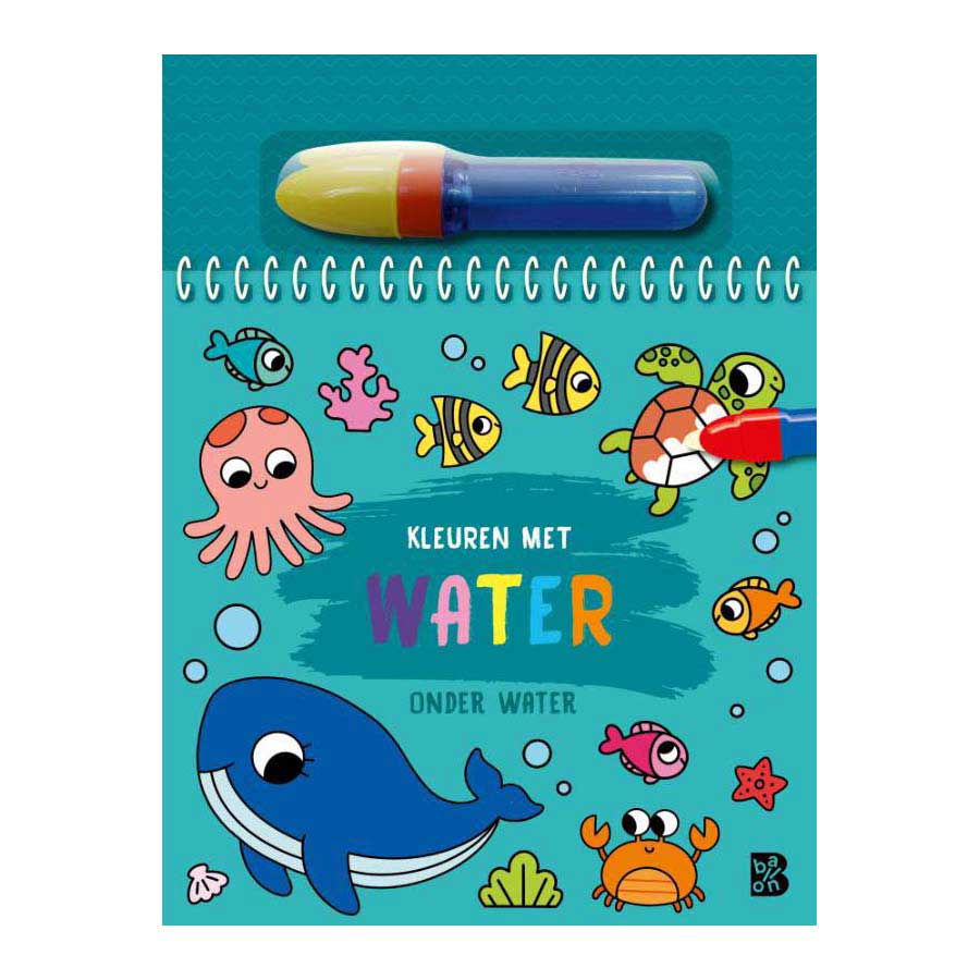Standaard uitgeverij kleuren met water - onder water