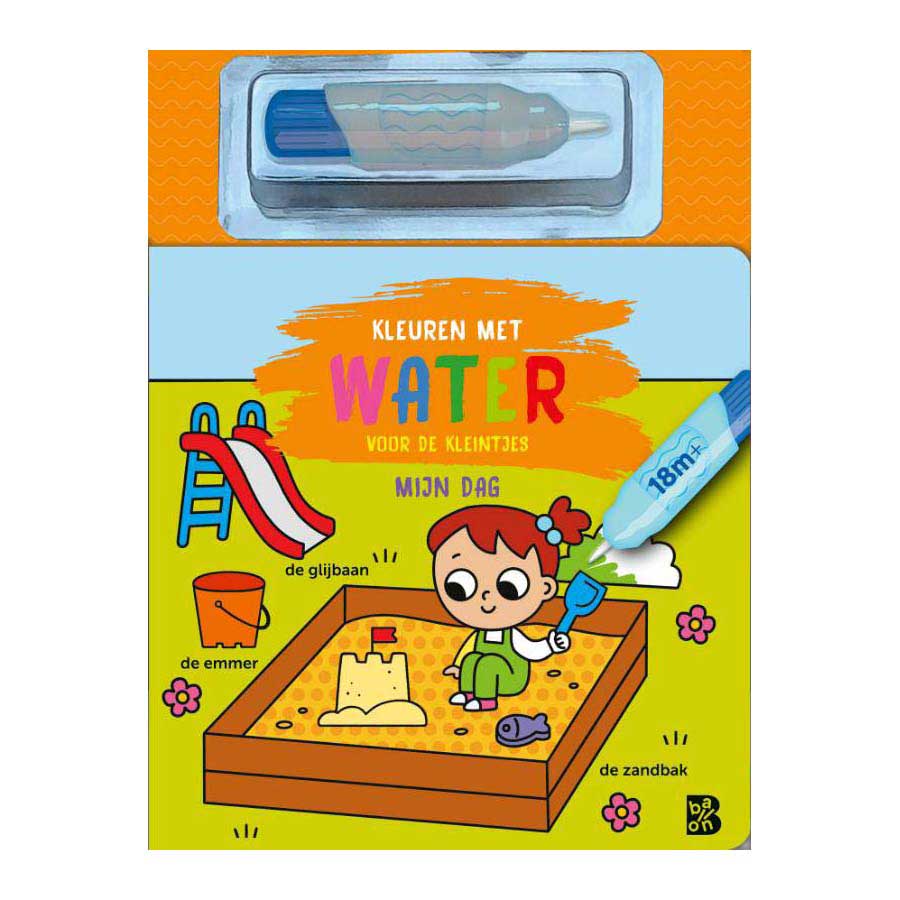 Standaard uitgeverij kleuren met water voor de kleintjes mijn dag 18m+