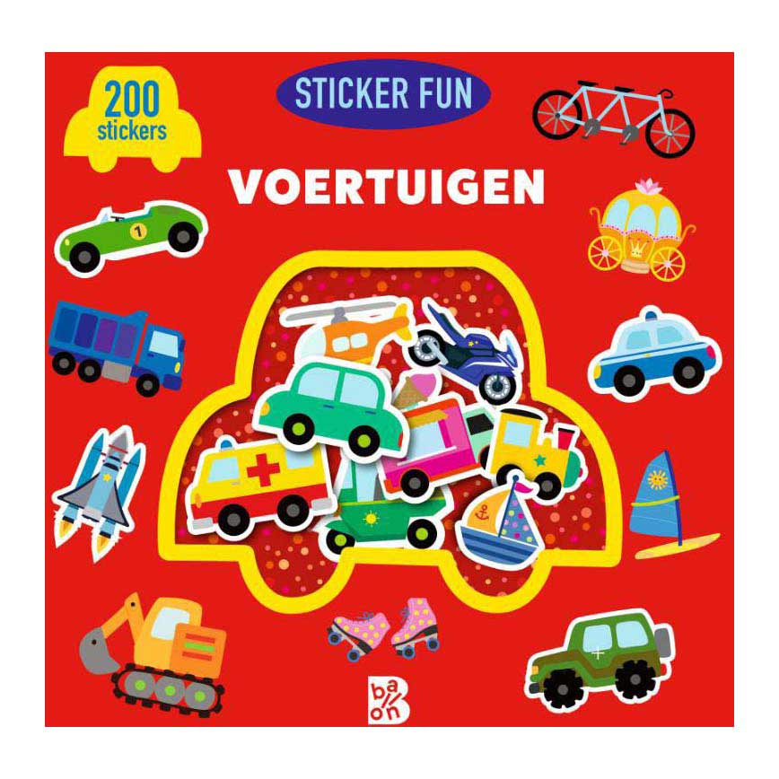Standaard uitgeverij stickerboek sticker fun -voertuigen 200 stickers 3-4 jaar