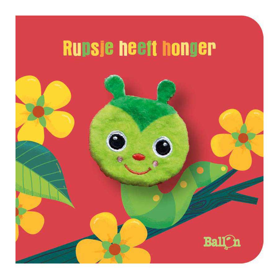 Standaard uitgeverij kartonboek met vingerpopje - rupsje heeft honger