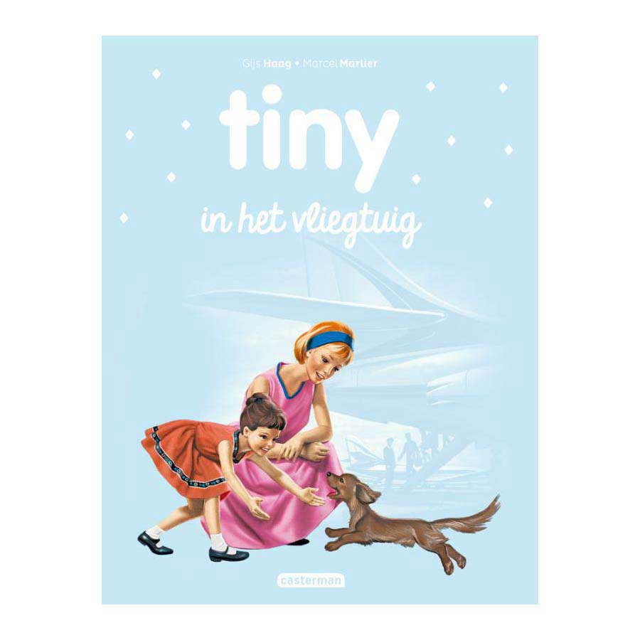 Standaard uitgeverij tiny in het vliegtuig