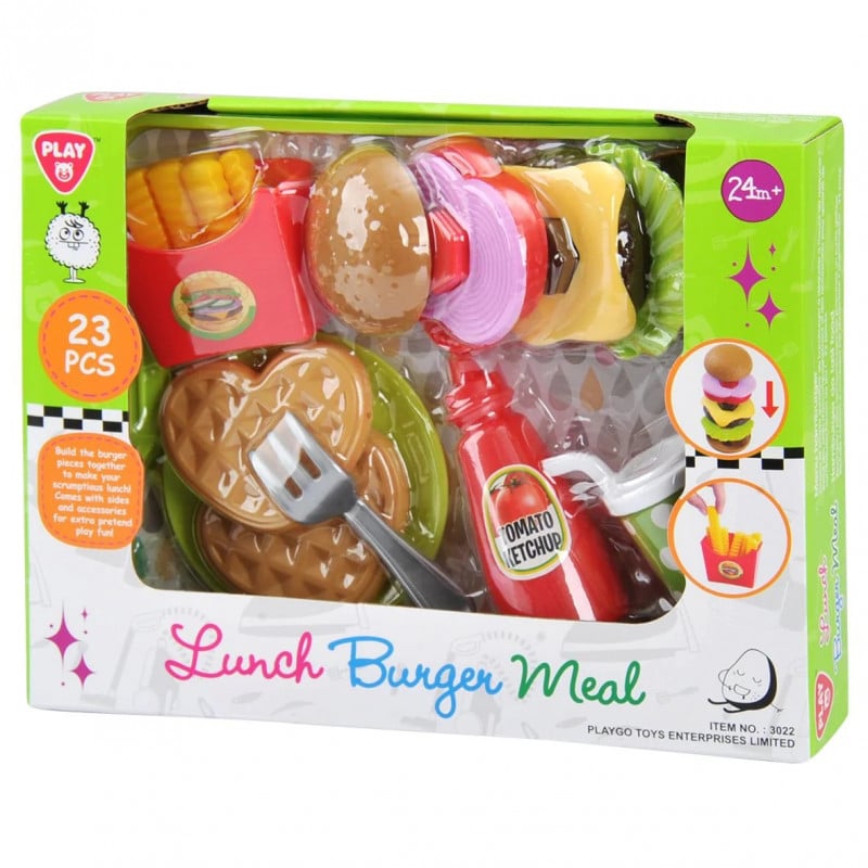 Playgo hamburger restaurant meal playset.
