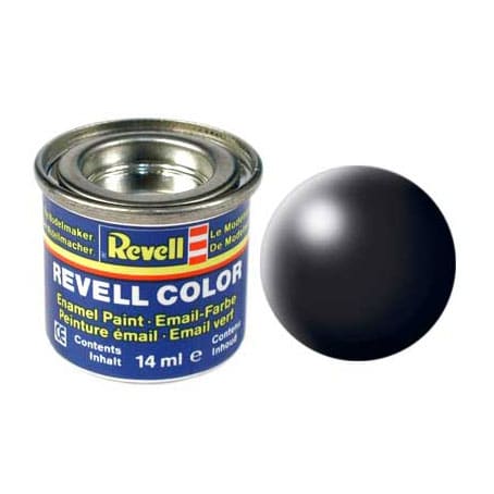 Revell model paint number 302 black semi-gloss
