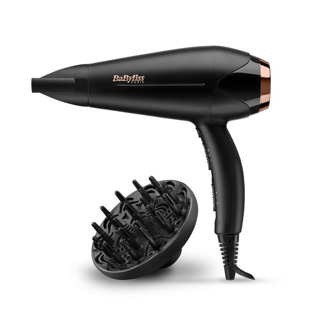 Babyliss d570de turbo shine f ouml;hn 2200w zwart ros eacute;