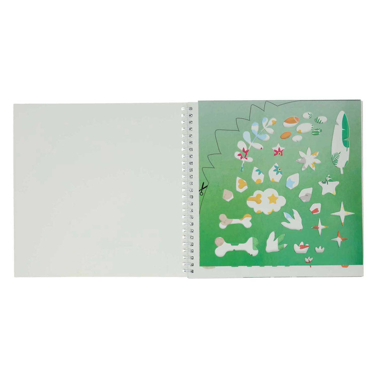 Naklejka i szablon Książka kocham dinozaury