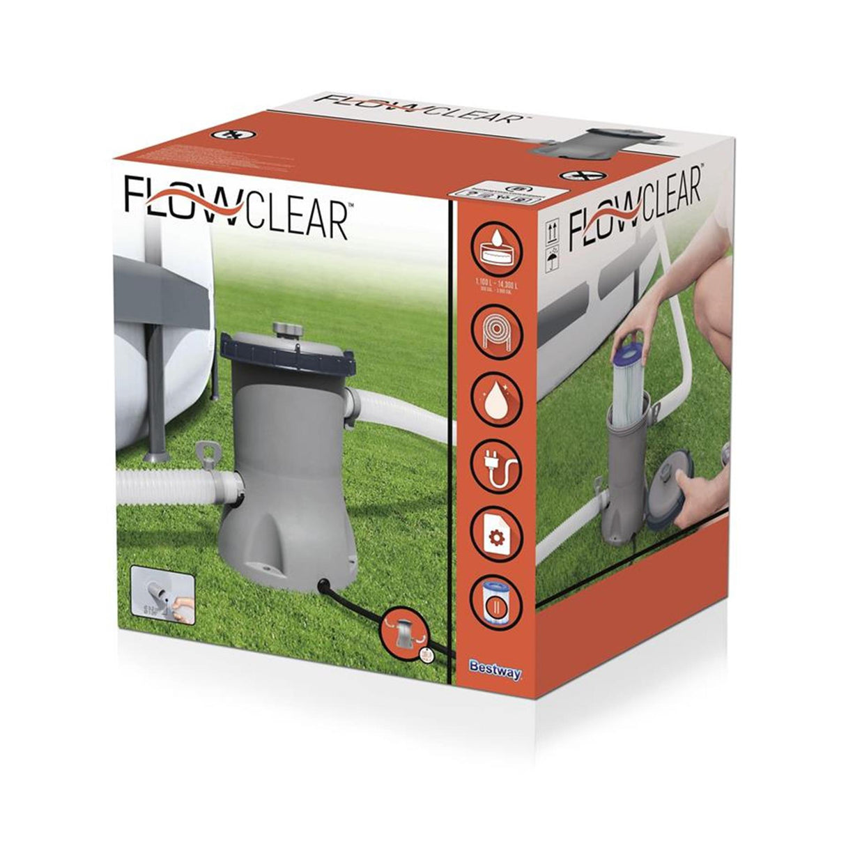 Bestway flowclear cartridge filter pump 2.0 m³ h