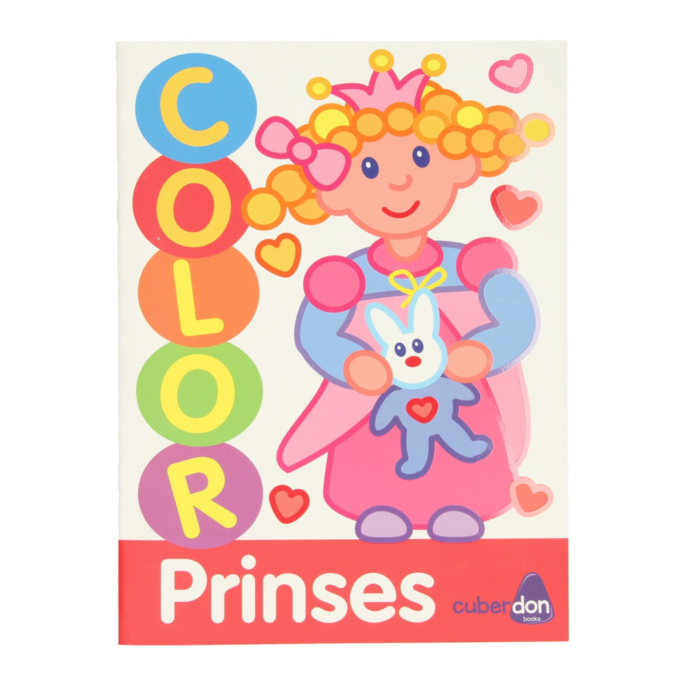 Mondikaarten thick lines coloring book color - princess